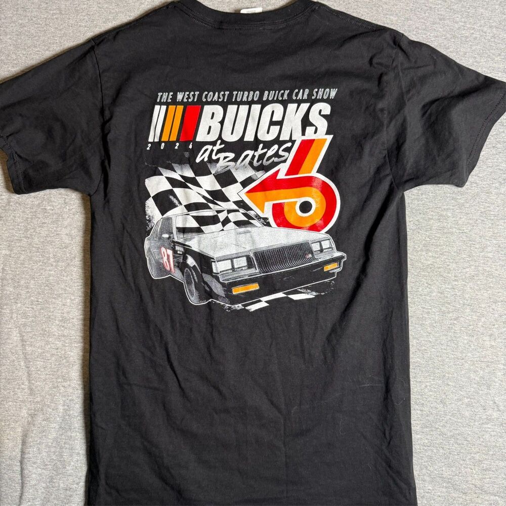 Hanes Authentic-T Black The West Coast Turbo Buick Car Show Buicks at Bates 2024